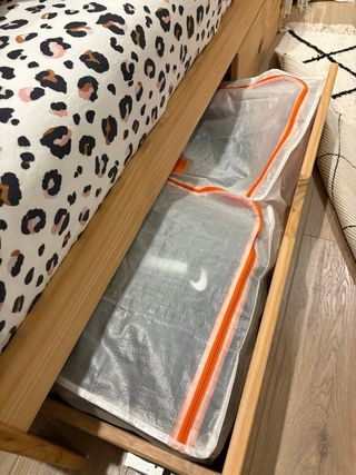 Estructura cama individual con cajones.90*190