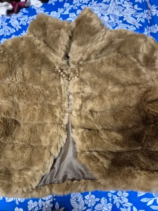 Abrigo de pelo mujer talla única