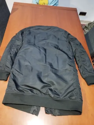 Chaqueta Bomber Larga Alpha Industries Negra