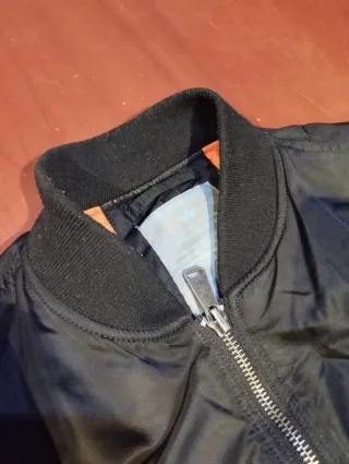 Chaqueta Bomber Larga Alpha Industries Negra