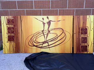 Set 3 quadri astratti ballerini