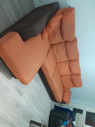 Sofá chaise longue 4 plazas