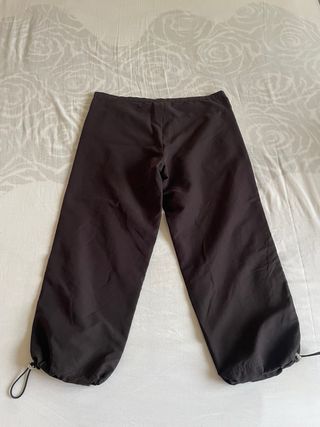 Pantalones Capri Parachute Reebok Talla S Negros