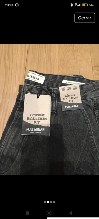 Pantalón Pull&Bear Negro