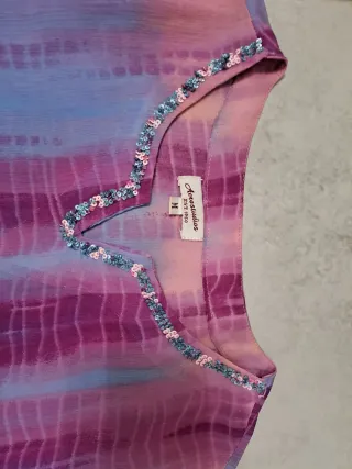 Maglietta manica 3/4 con perline