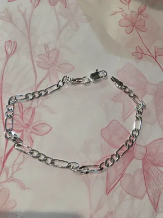 Pulsera Figaro Plata Hombre 20cm