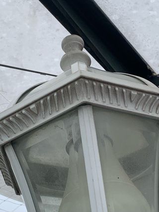 Farol de jardín de aluminio fundido