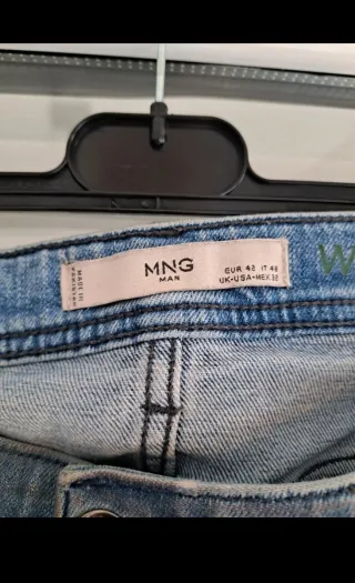 Vaqueros Azules Hombre