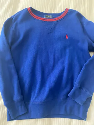 Sudadera niño Polo Ralph Lauren azul 8  Años.