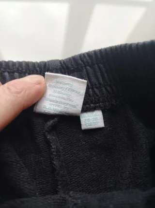 Pantaloni neri cotone 24-30 mesi