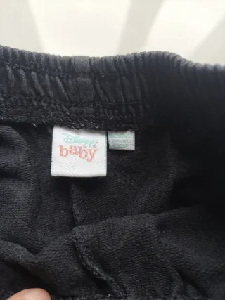 Pantaloni neri cotone 24-30 mesi