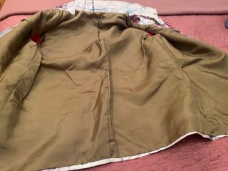 Chaqueta de vestir multicolor y plateada