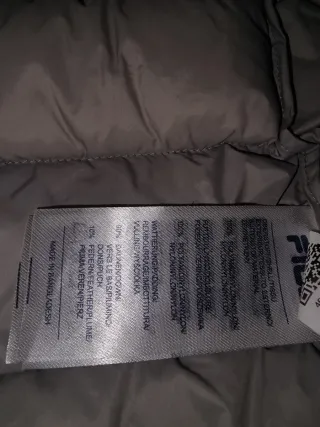 Gilet unisex Fila in piuma d'oca con cappuccio