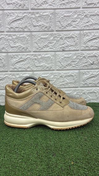 Scarpe Hogan Donna Beige/Oro