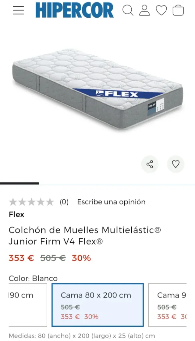 80x200COLCHÓN FLEX FIRM