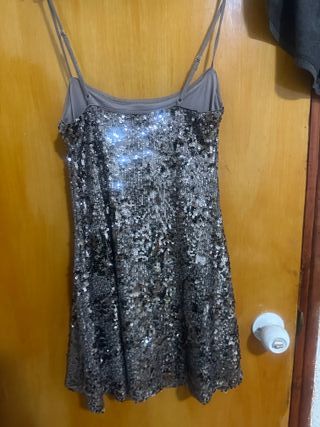 Vestido lentejuelas Pull&Bear Talla XS