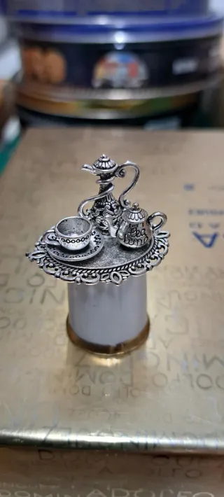 Dedal Juego Té Plata Miniatura