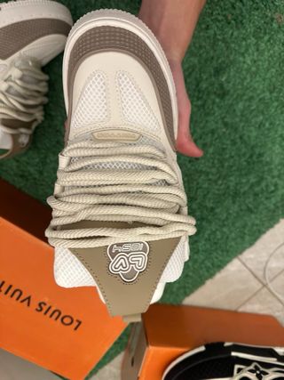 Zapatillas LV Skate Beige Marrón