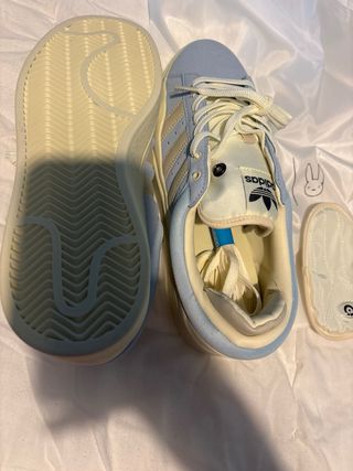 Zapatillas Adidas Campus x Bad Bunny Beige/Azul