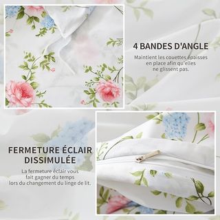 Juego Funda Nordica Luowei de 220 x 240 cm cama de 135/150cm