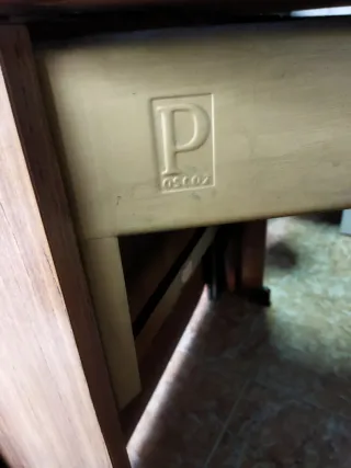 Mesa libro plegable vintage Oscoz