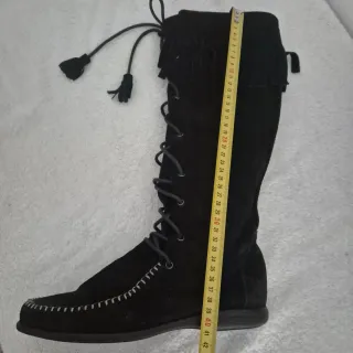 Botas altas ante negras talla 38
