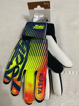 Guantes portero fútbol niño talla 14 Y/A 7