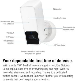 Cámara seguridad Eve Outdoor Cam