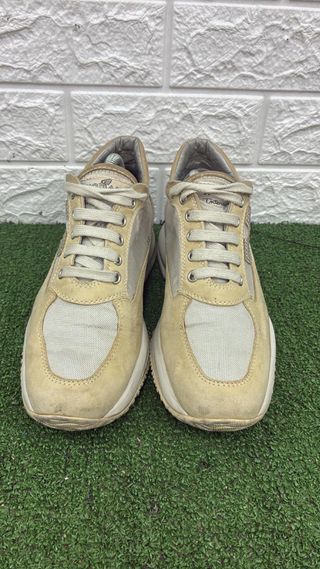 Scarpe Hogan Donna Beige Glitter H