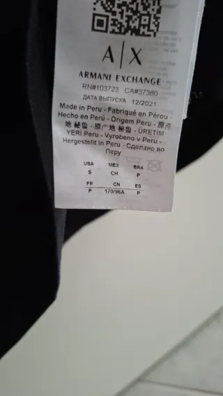 T-shirt Armani Exchange Uomo Nera