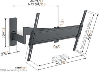 Soporte TV Giratorio para televisores de 40” a 77”