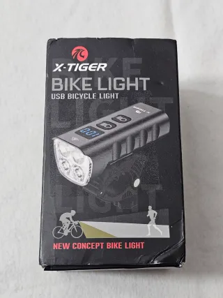 Luz LED Bicicleta X-Tiger com Powerbank