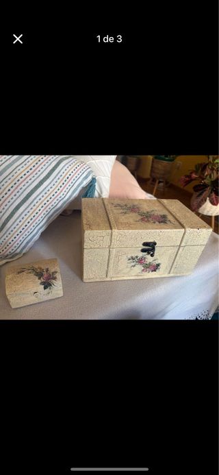 Cajita decorada a mano