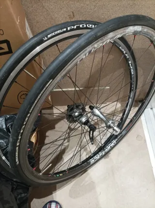 Ruedas Bicicleta Dura-Ace carbono  Michelin pro_4