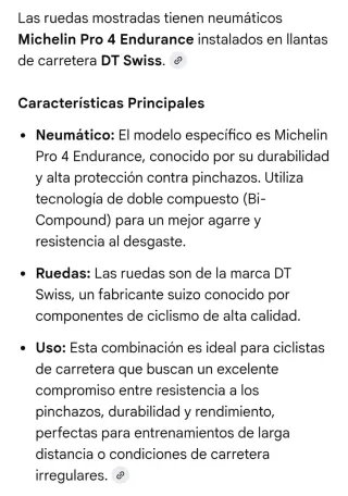 Ruedas Bicicleta Dura-Ace carbono  Michelin pro_4