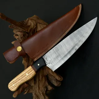 Coltello Chef Acciaio Damasco Forgiato