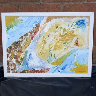 Quadro decorativo con motivo astratto