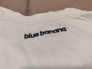 Camiseta Blue Banana Blanca Estampada