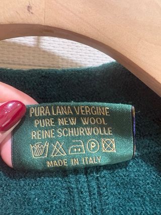 Giacca Pura Lana Vergine Verde