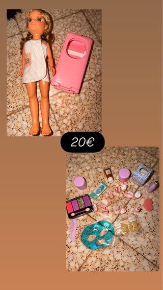 Muñeca Nancy con accesorios de belleza
