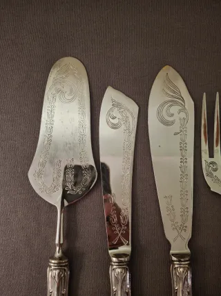 Set di posate da portata in argento 800