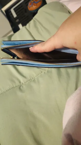 Cartera Tarjetero Billetero Bostantem Azul