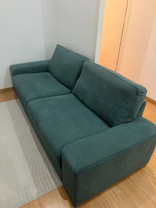 Sofá Kibik Ikea Funda Verde Pana