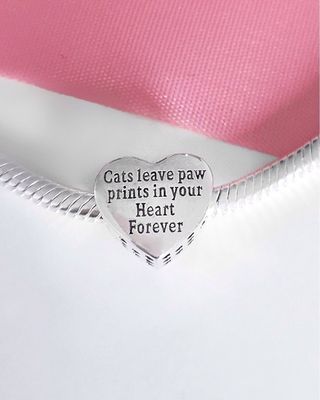 CHARM GATO CORAZON CHICA PARA PULSERA PANDORA CAJA