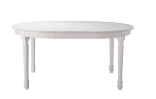 Mesa Comedor Redonda Extensible Blanca
