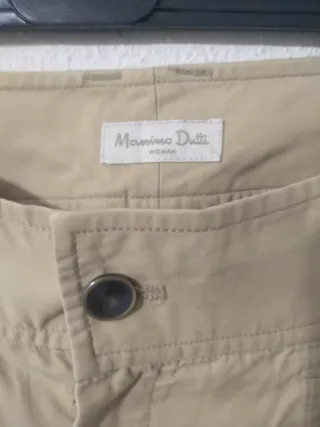 Pantalón cargo Massimo Dutti beige