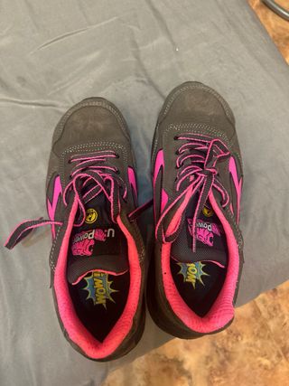 Zapatillas U-Power Seguridad Gris/Rosa