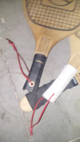 Raquetas de playa de madera