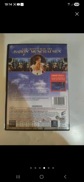 DVD Las Aventuras del Barón Múnchhausen