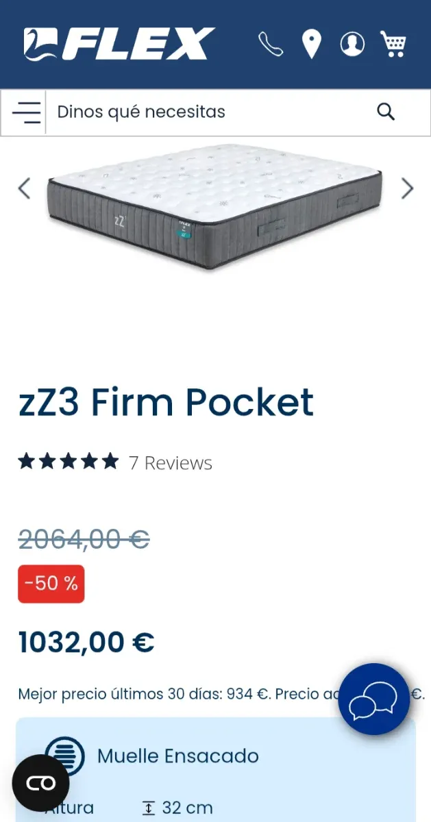 180x190 ZZ3 FLEX COLCHÓN PERSONALIZADO